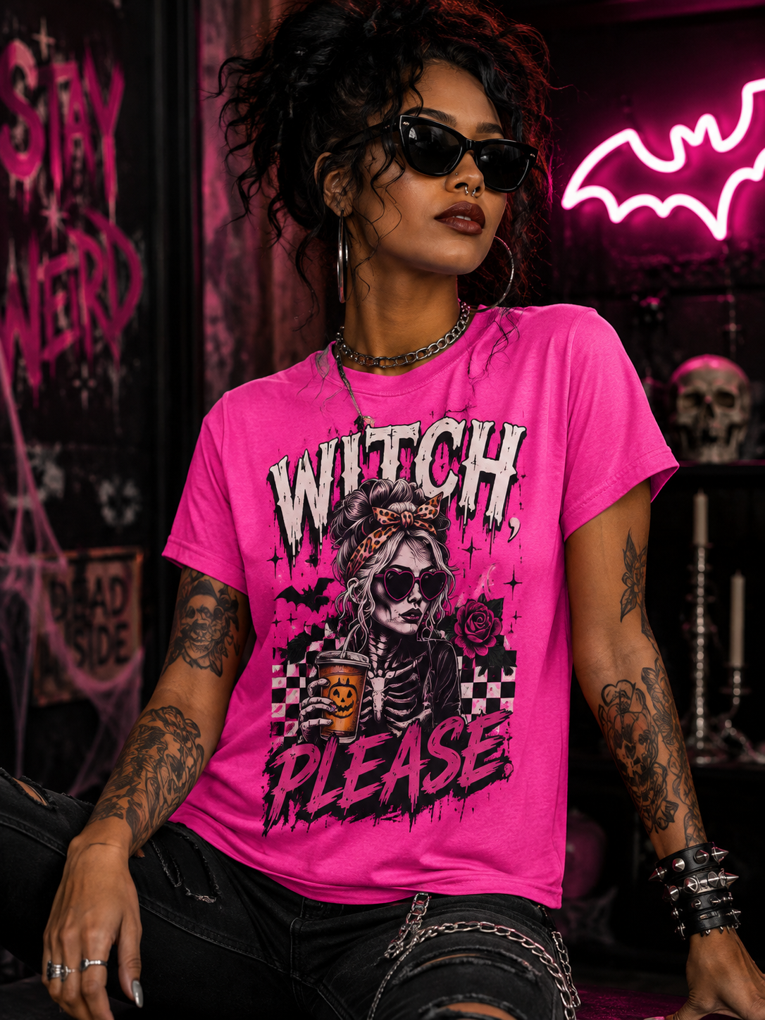 Witch, Please Halloween Graphic Tee (Unisex)