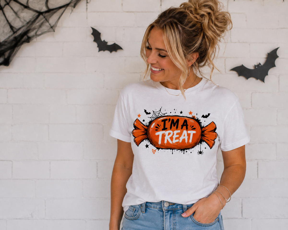I’m A Treat Halloween Candy Graphic T-Shirt (Unisex)