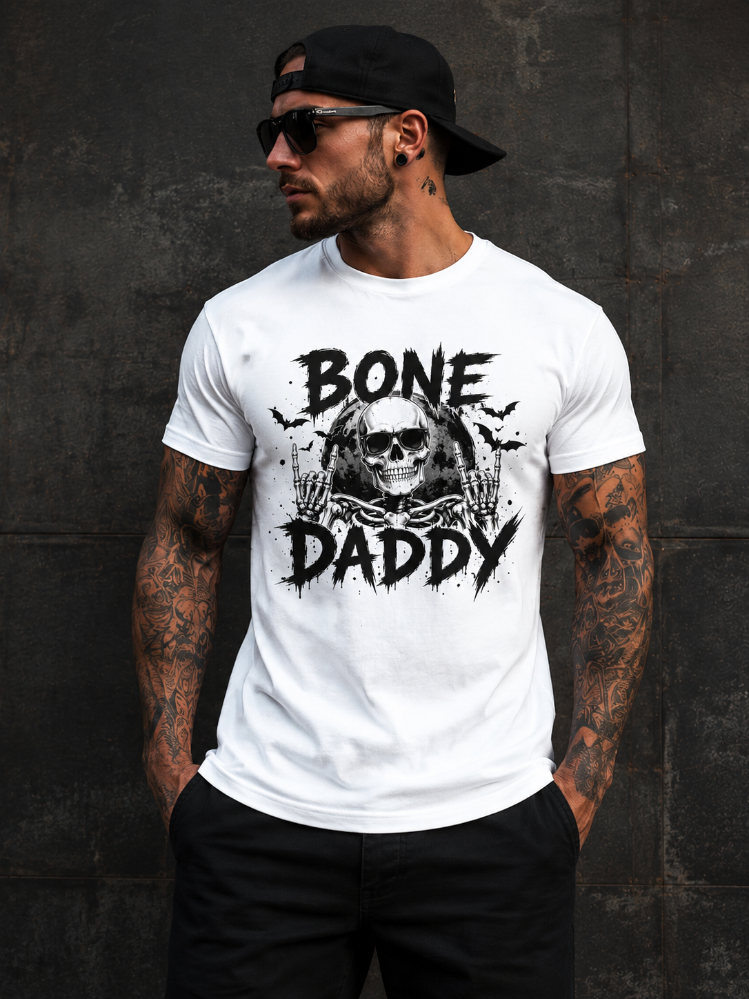 Bone Daddy Men's Halloween Graphic T-Shirt