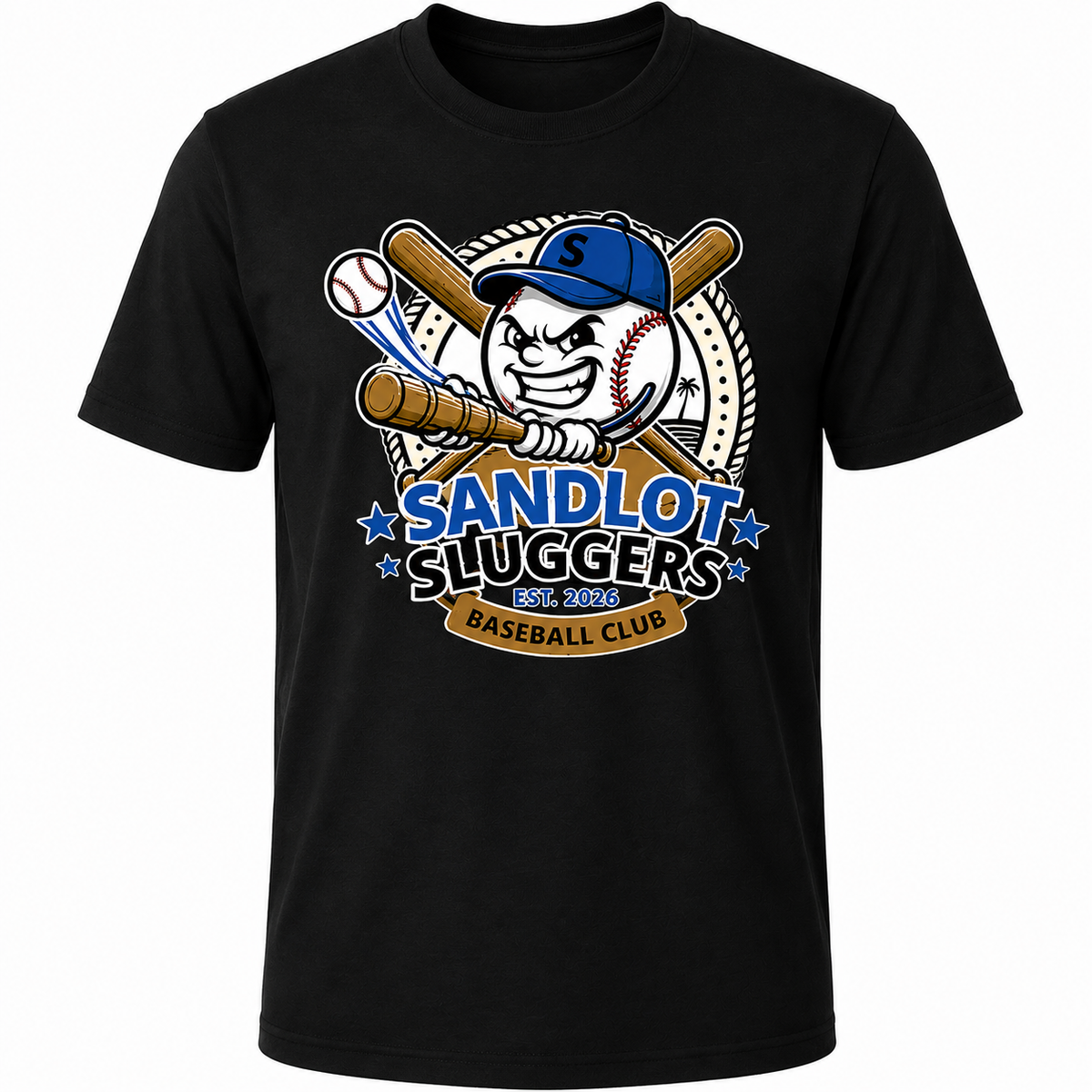 Sandlot Sluggers Team T-Shirt Cotton (Unisex)