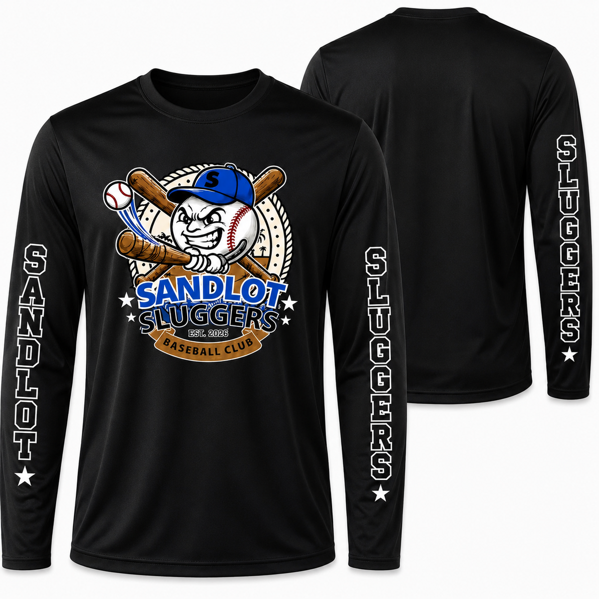 Sandlot Sluggers Long Sleeve Dri-fit (Unisex)