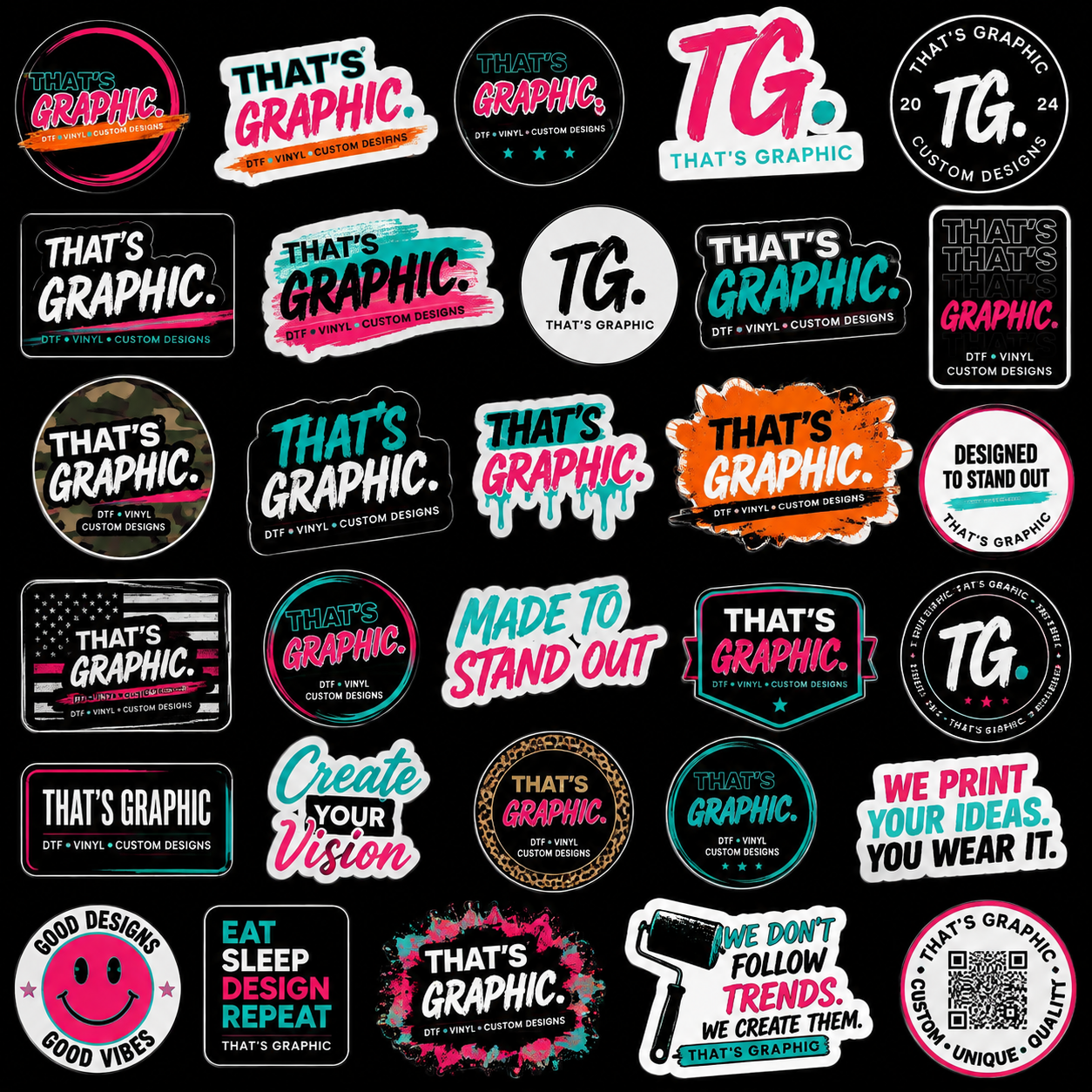 Completely Customizable Stickers and Labels