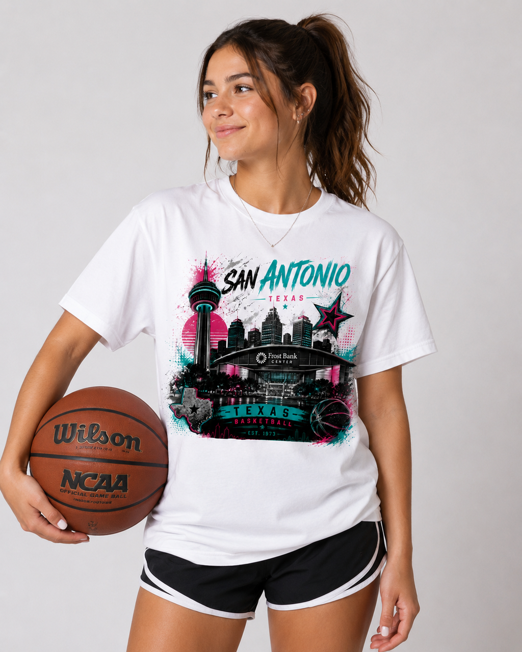 San Antonio Basketball Collection – Cotton T-Shirt