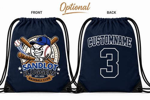 Sandlot Sluggers Draw String Bag with Optional Customization