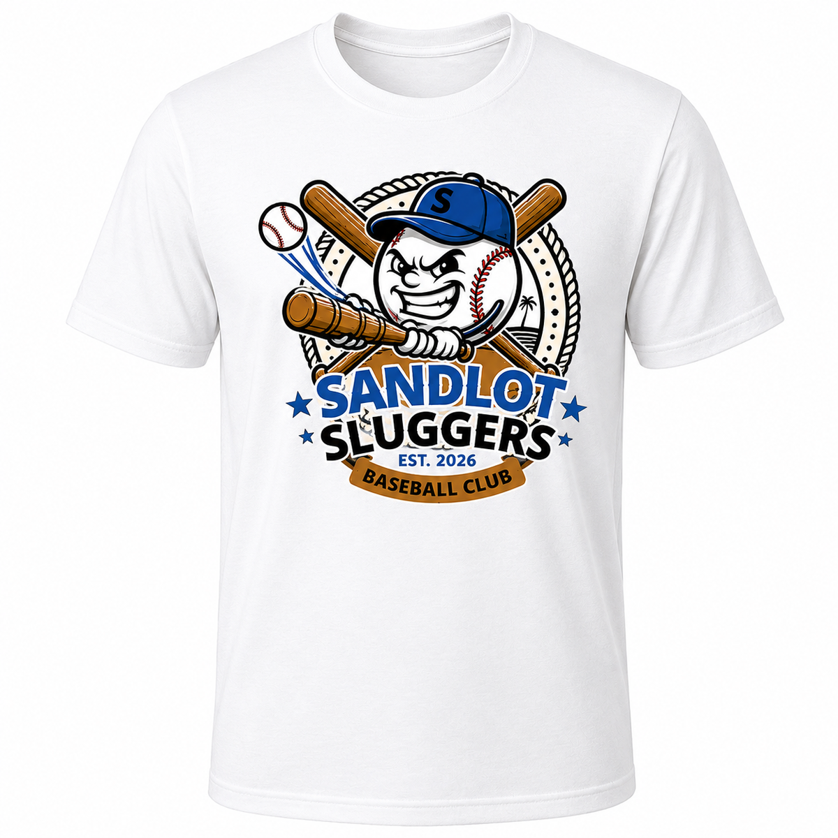 Sandlot Sluggers Team T-Shirt Cotton (Unisex)