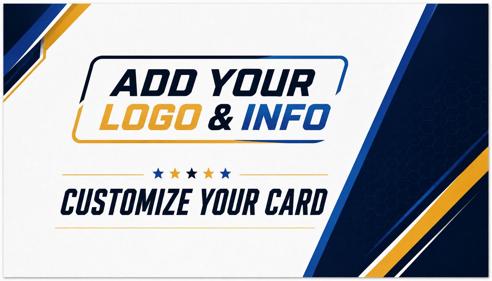 Customizable Business Cards