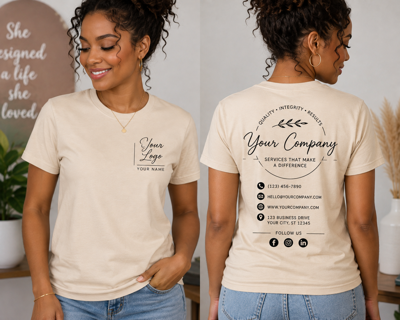 Company T-shirt Cotton