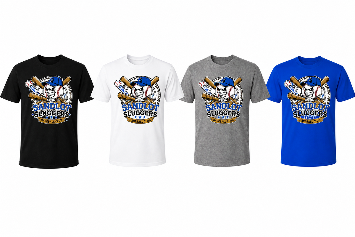 Sandlot Sluggers Team T-Shirt Cotton (Unisex)