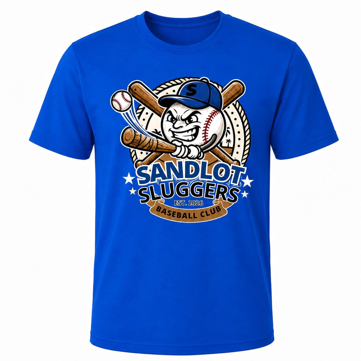 Sandlot Sluggers Team T-Shirt Cotton (Unisex)